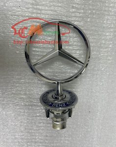 Logo nắp capo Mercedes C160/C180/C200/C220/C230/C240/C250/C260/C280/C300/C320/C350/C55 AMG/C63 AMG chính hãng Mercedes, sản xuất Germany, mới 100%
